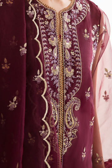 Zellbury Embroidered Shirt Shalwar Dupatta - 0298 Online Shopping